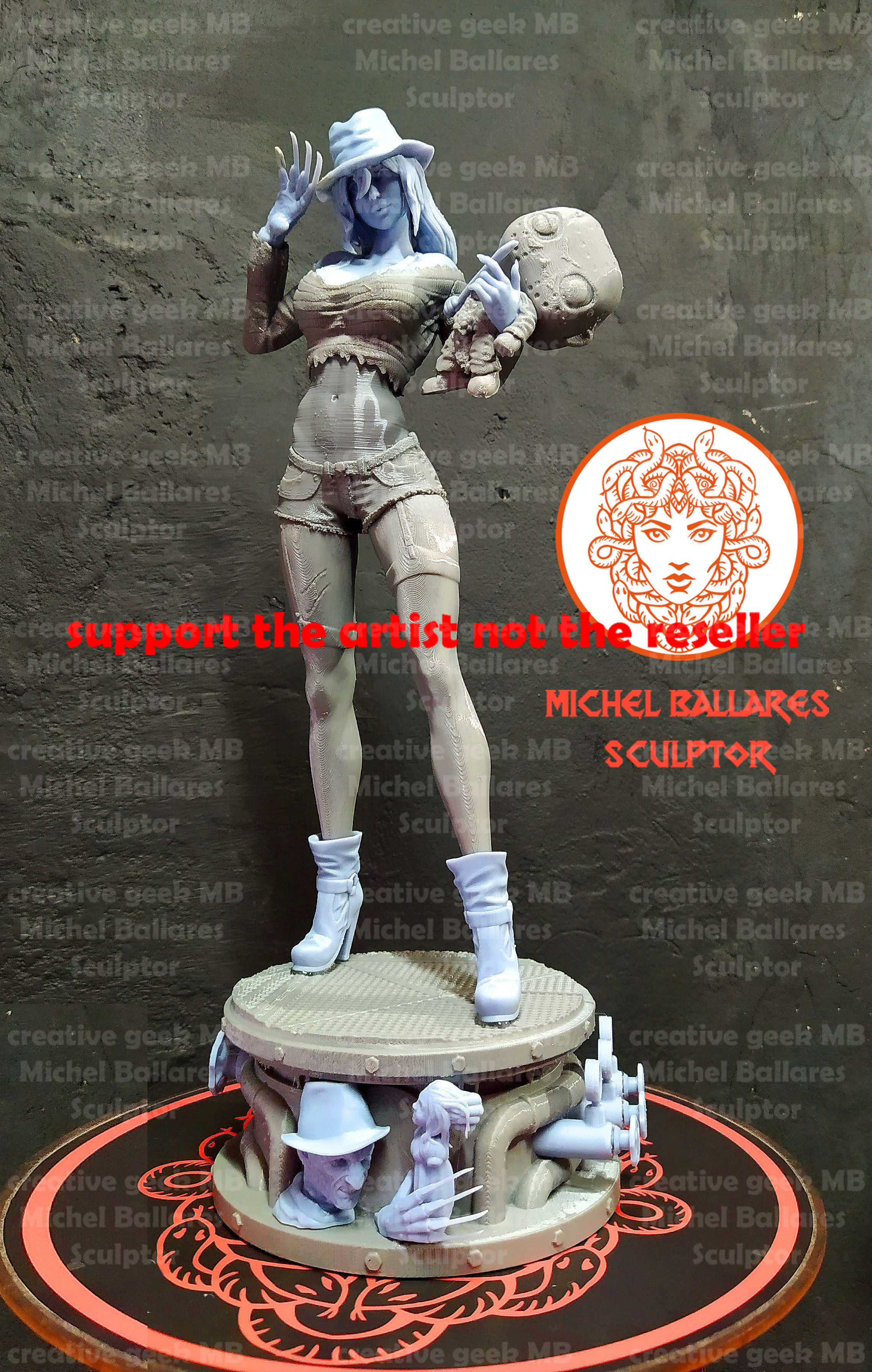 FREDDY KRUEGER FEMALE BY CREATIVE GEEK MB 3D print model_8