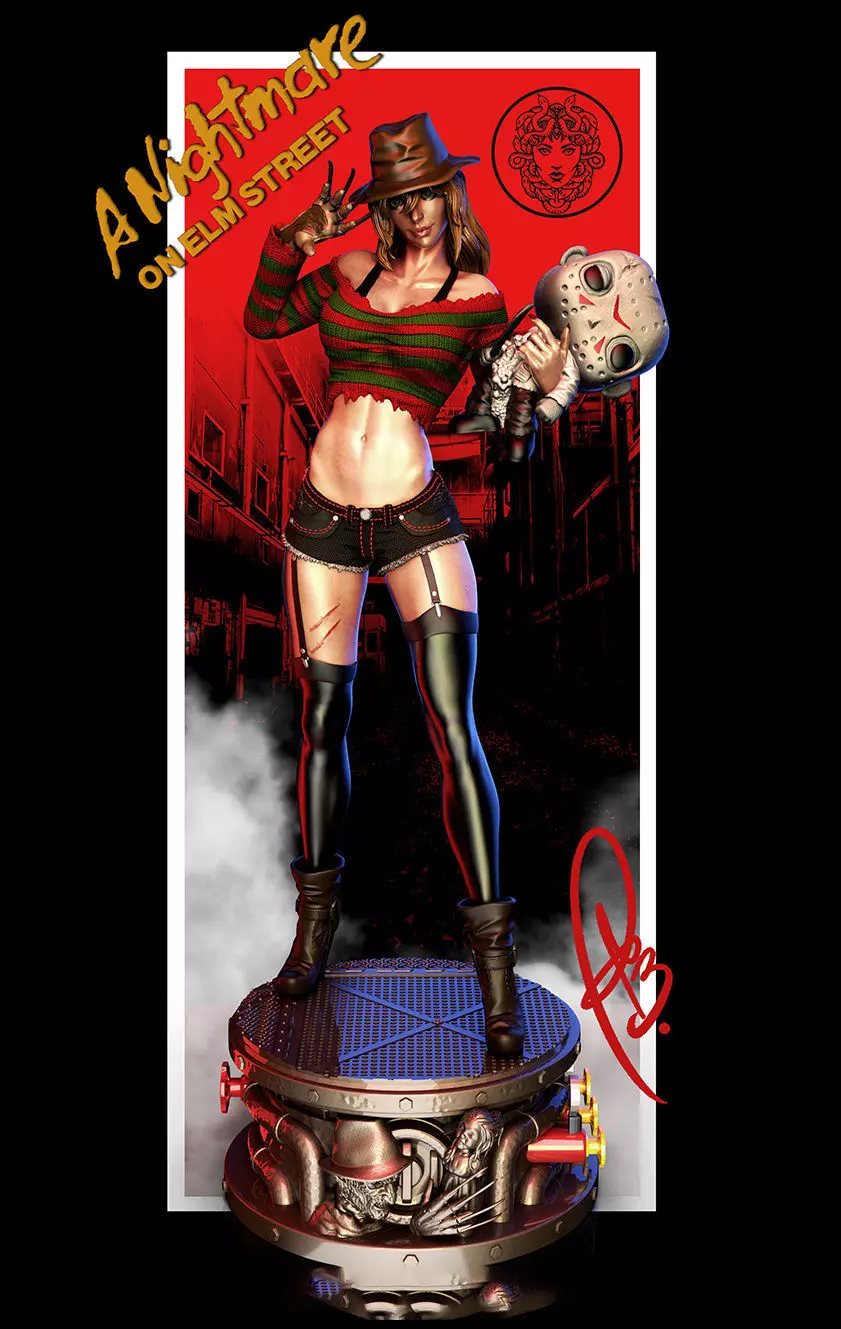 FREDDY KRUEGER FEMALE BY CREATIVE GEEK MB 3D print model_0