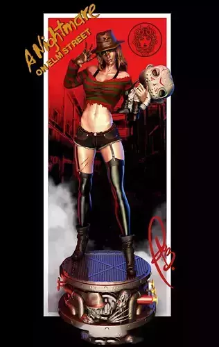 FREDDY KRUEGER FEMALE BY CREATIVE GEEK MB 3D print model