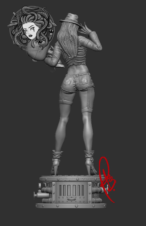 FREDDY KRUEGER FEMALE BY CREATIVE GEEK MB 3D print model_5