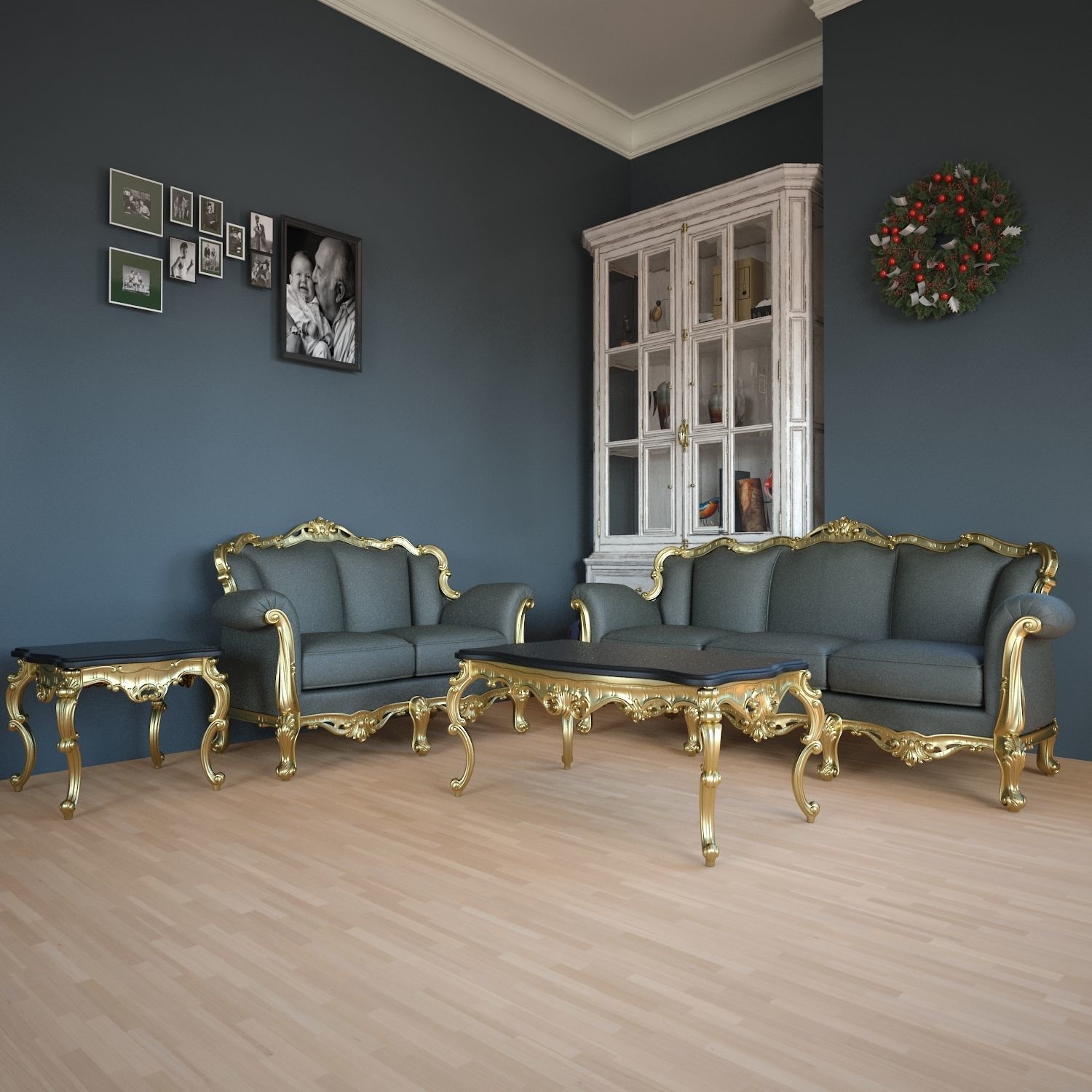 Interior Sofa Set  35 - For CNC and Interior 4 in 1 3D model_1