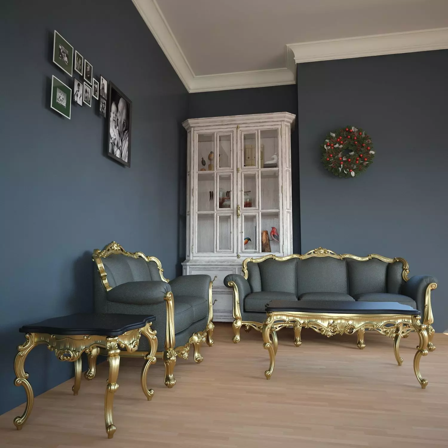 Interior Sofa Set  35 - For CNC and Interior 4 in 1 3D model_0