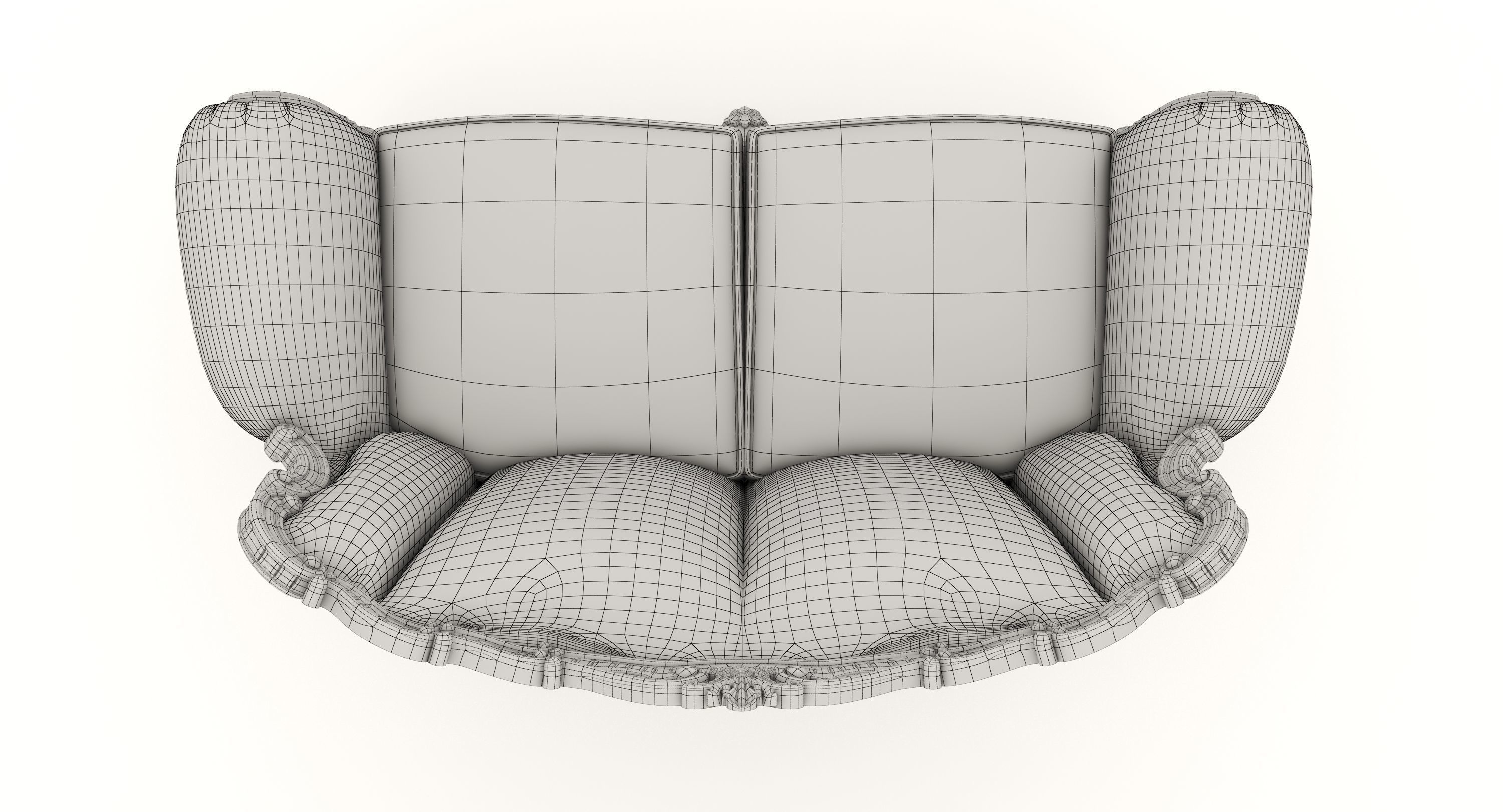 Interior Sofa Set  35 - For CNC and Interior 4 in 1 3D model_17