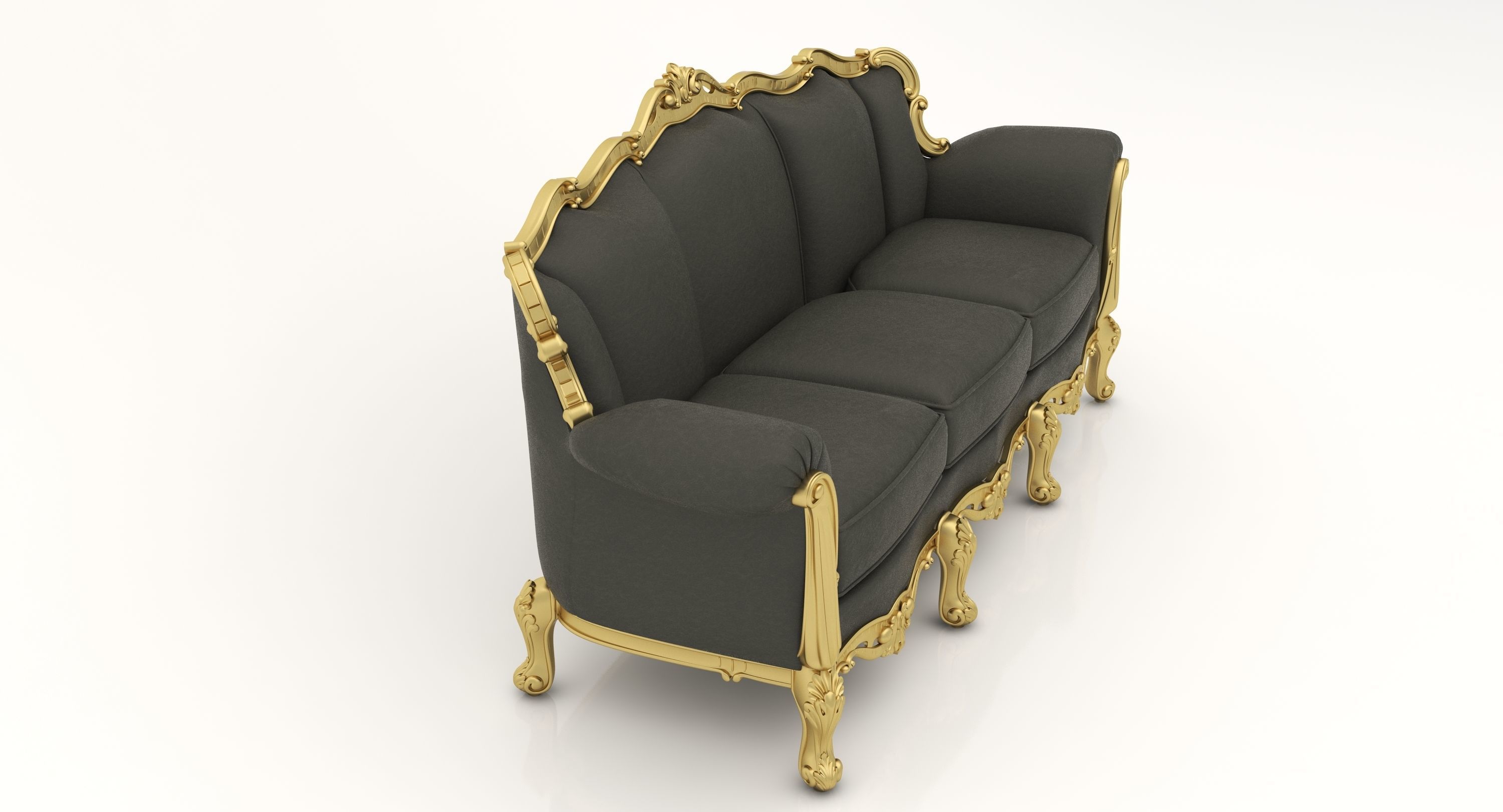 Interior Sofa Set  35 - For CNC and Interior 4 in 1 3D model_22