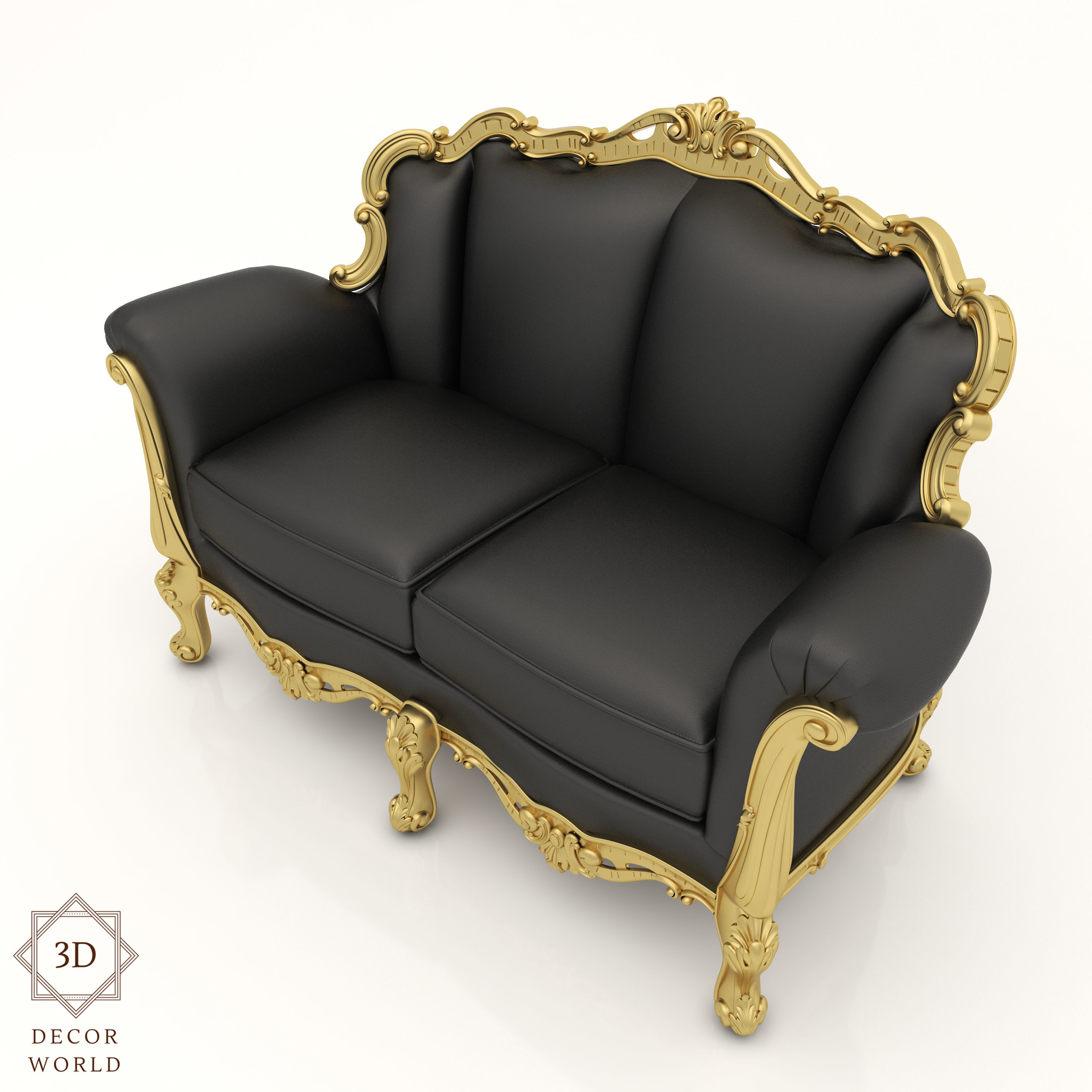 Interior Sofa Set  35 - For CNC and Interior 4 in 1 3D model_13