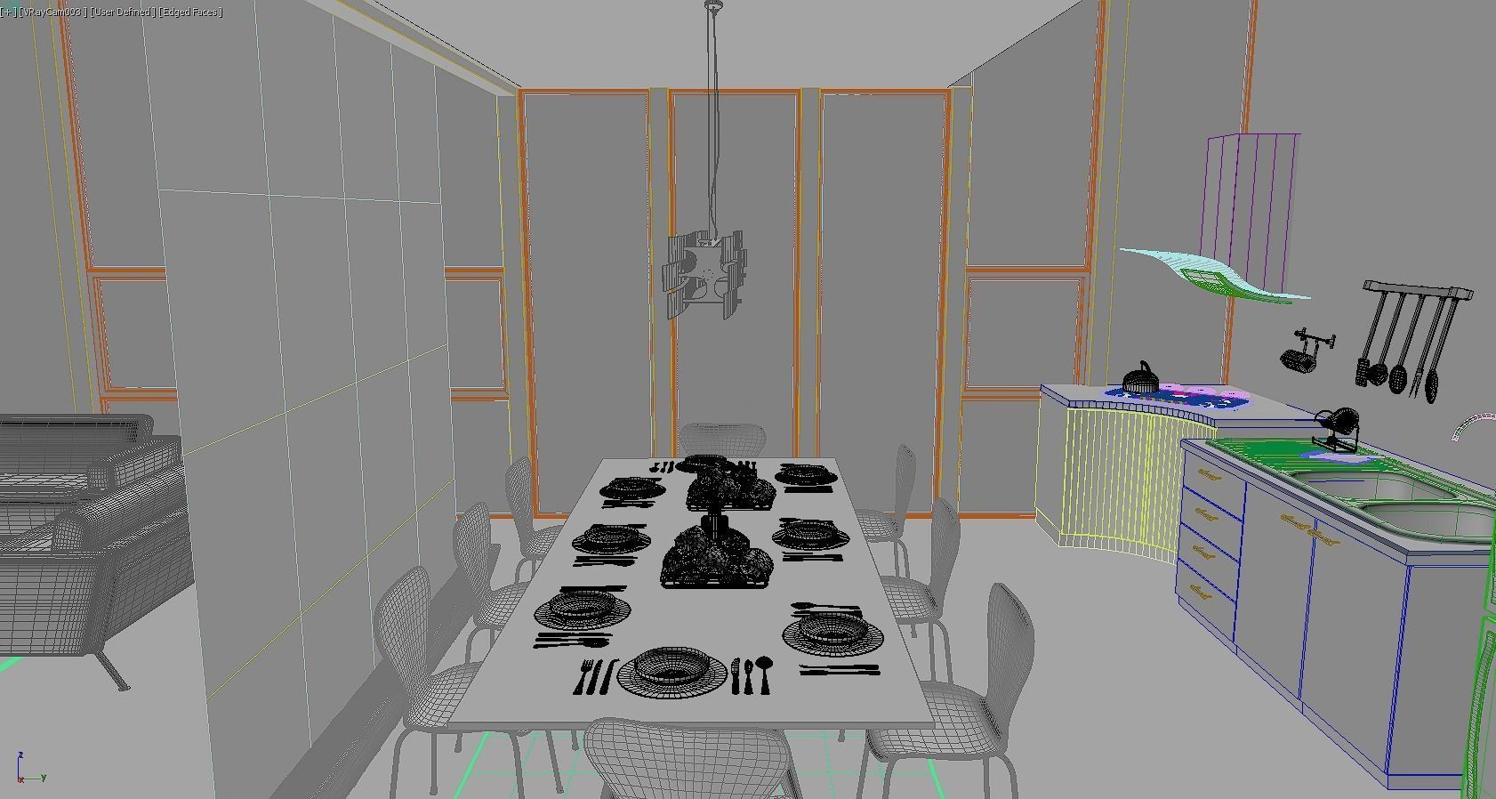 Modern house  3D model_7