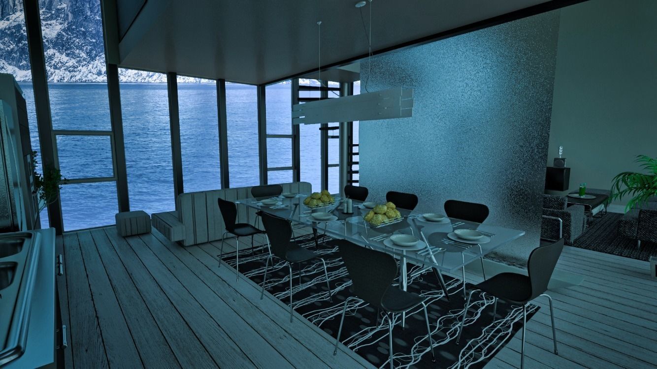 Modern house  3D model_12