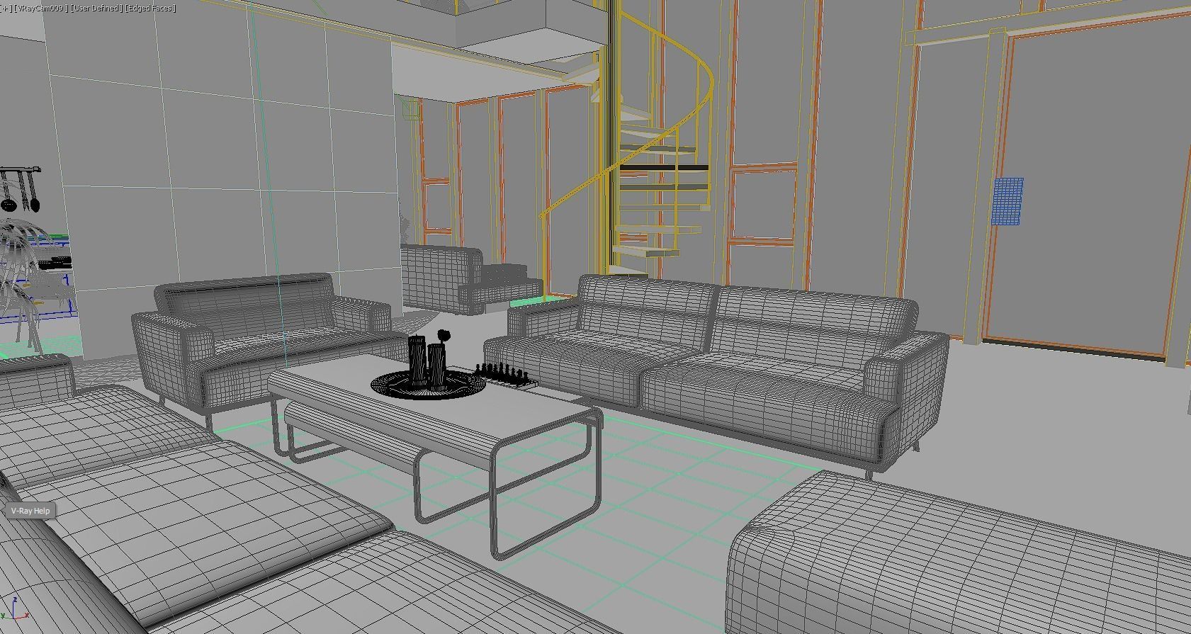 Modern house  3D model_5