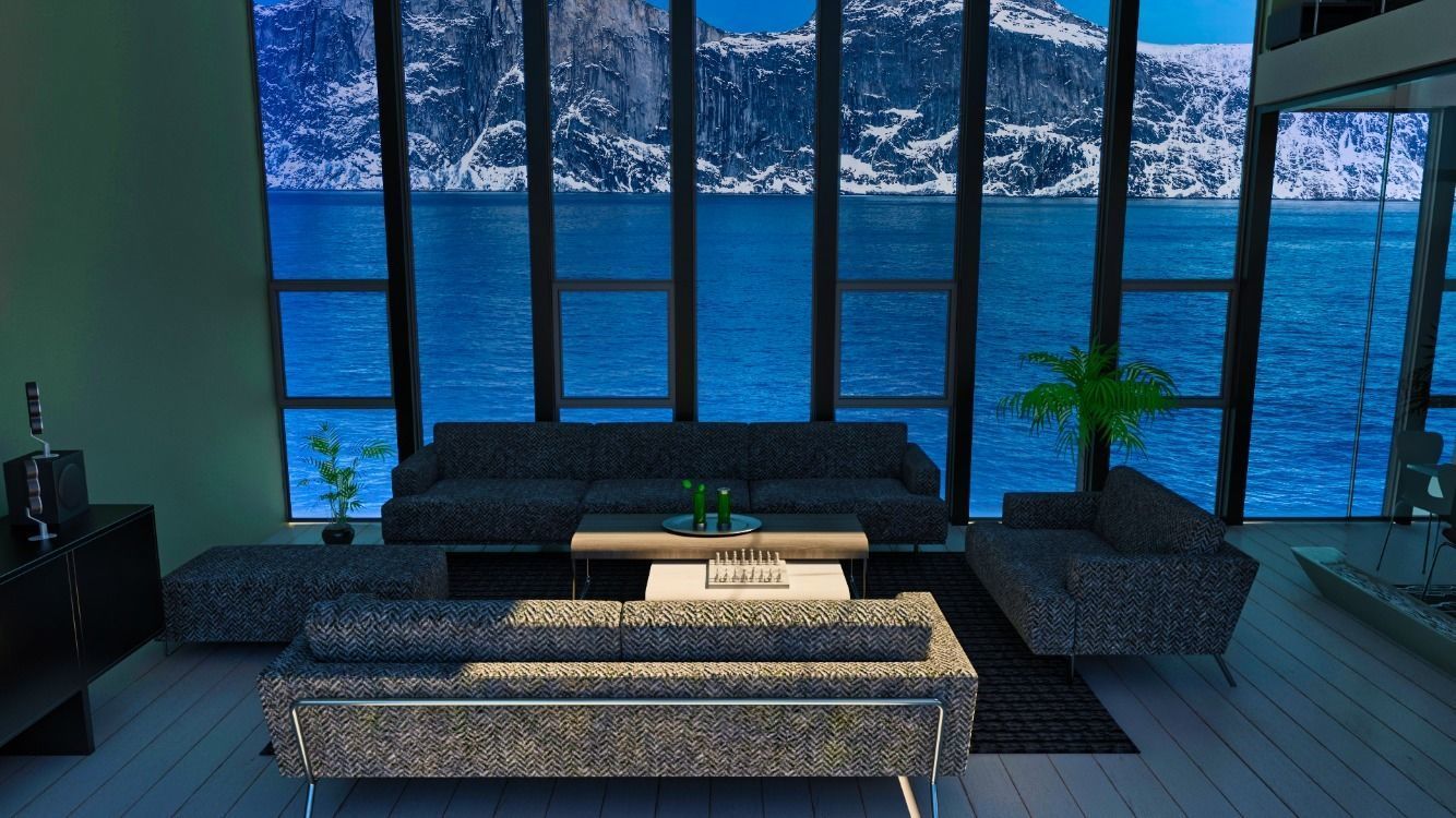 Modern house  3D model_16