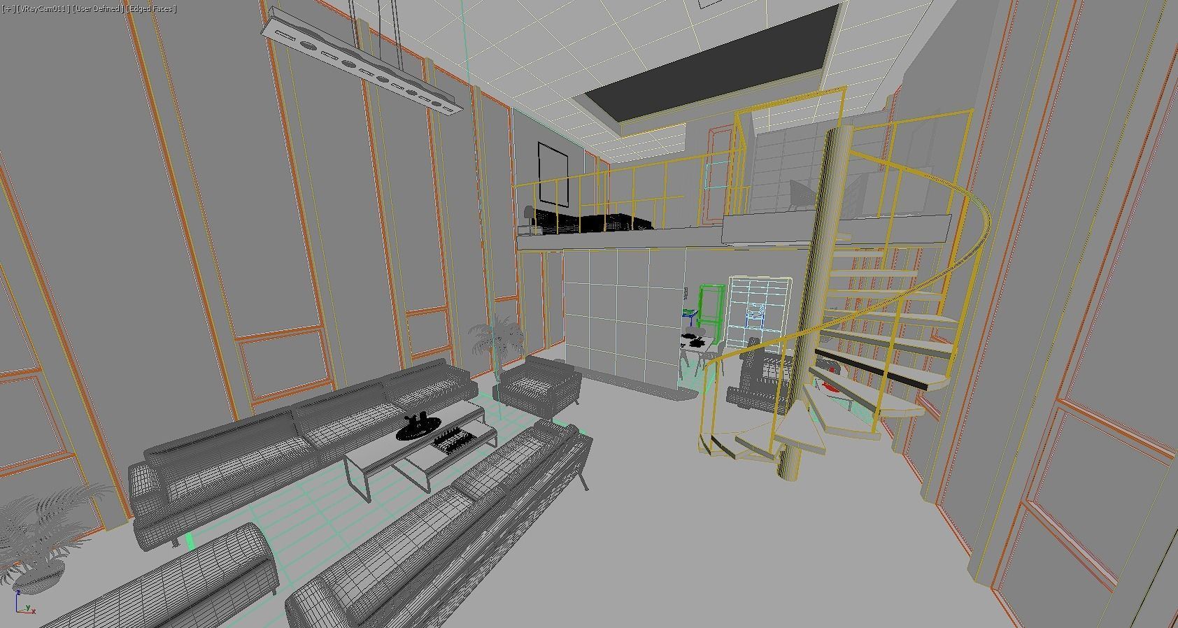 Modern house  3D model_3