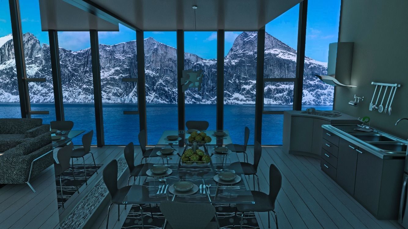 Modern house  3D model_6