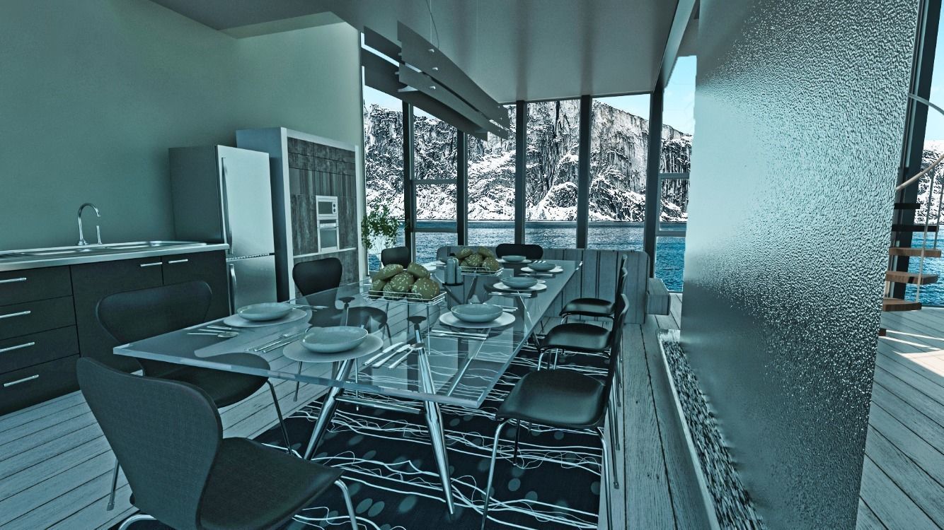 Modern house  3D model_10