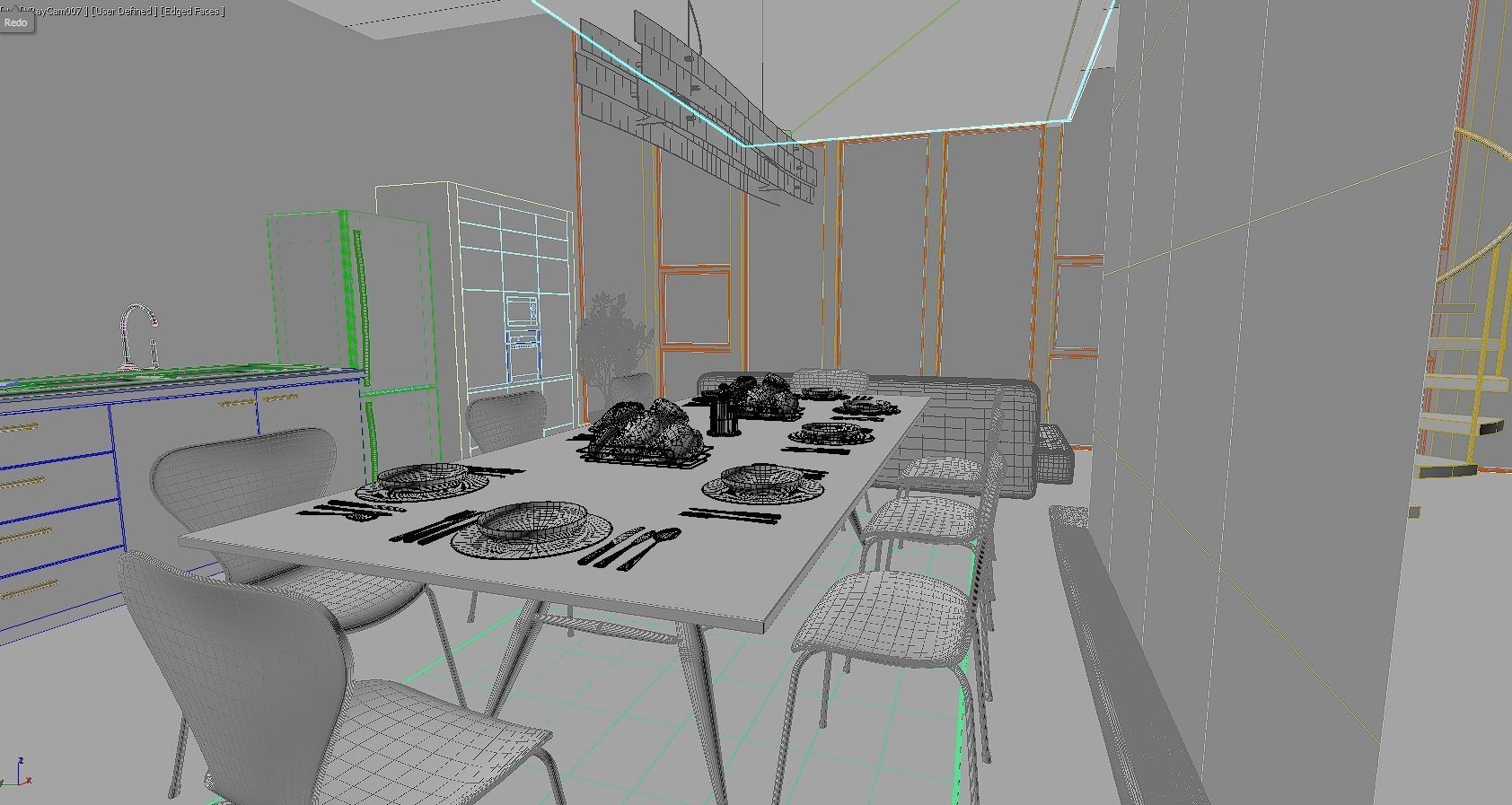 Modern house  3D model_11