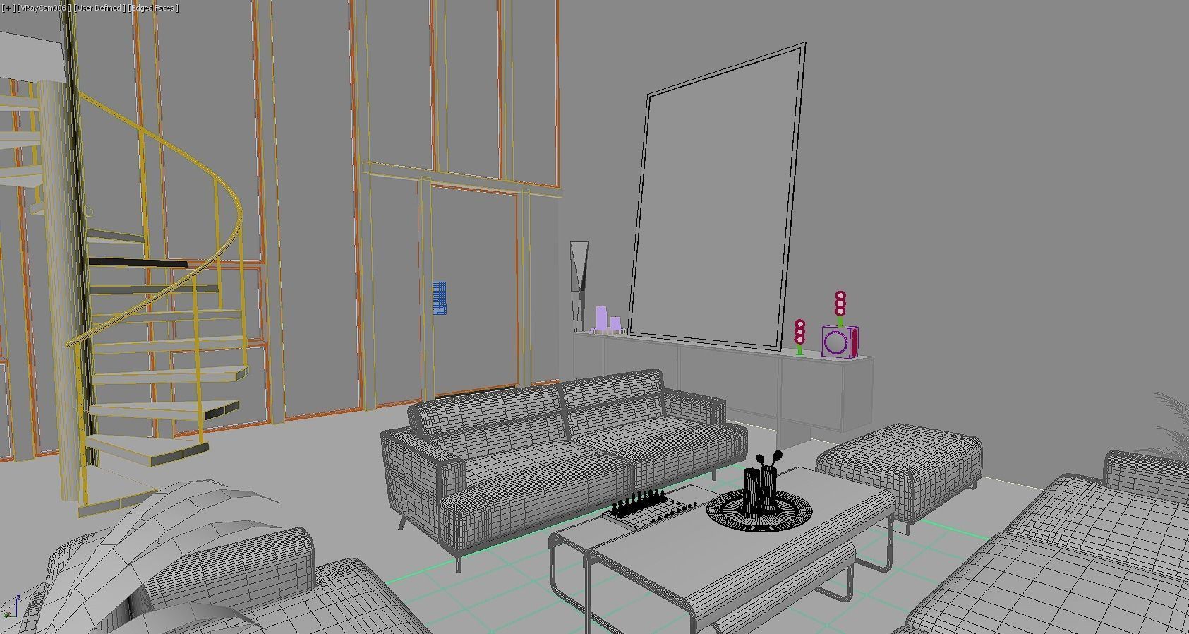 Modern house  3D model_9