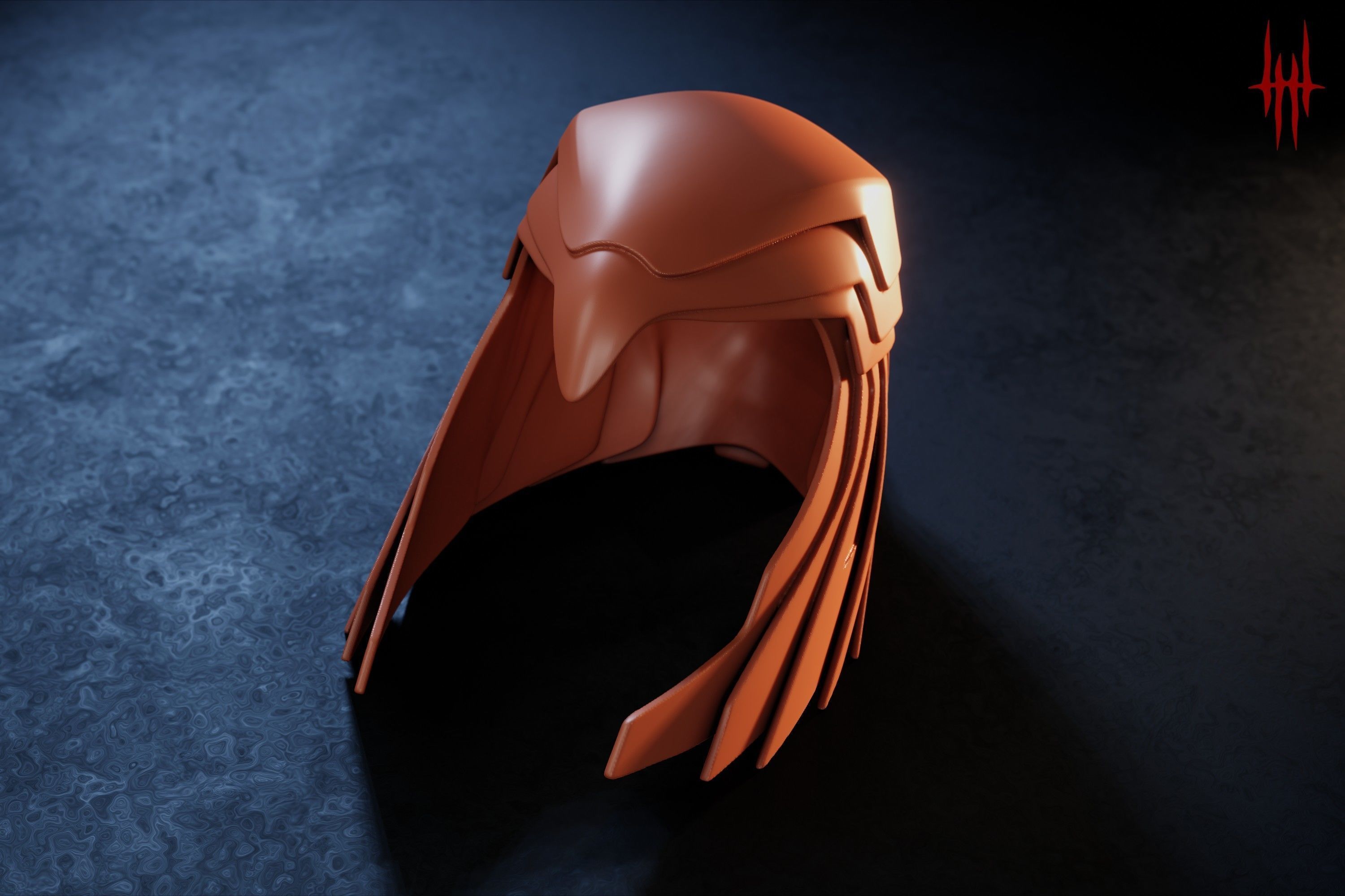 Asteria Golden Armor Helm inspired by Wonder Woman 84 3D print model_6