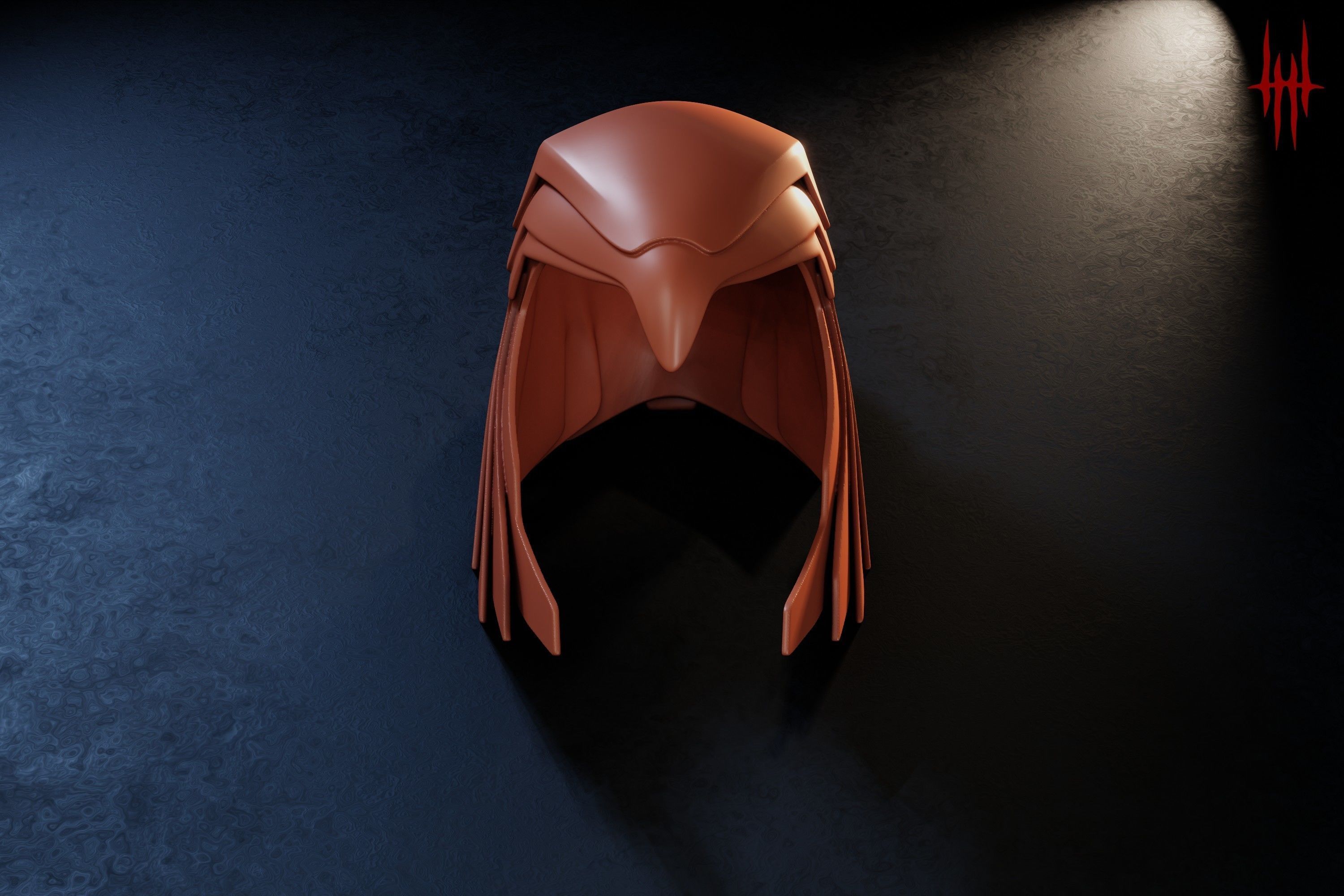 Asteria Golden Armor Helm inspired by Wonder Woman 84 3D print model_4