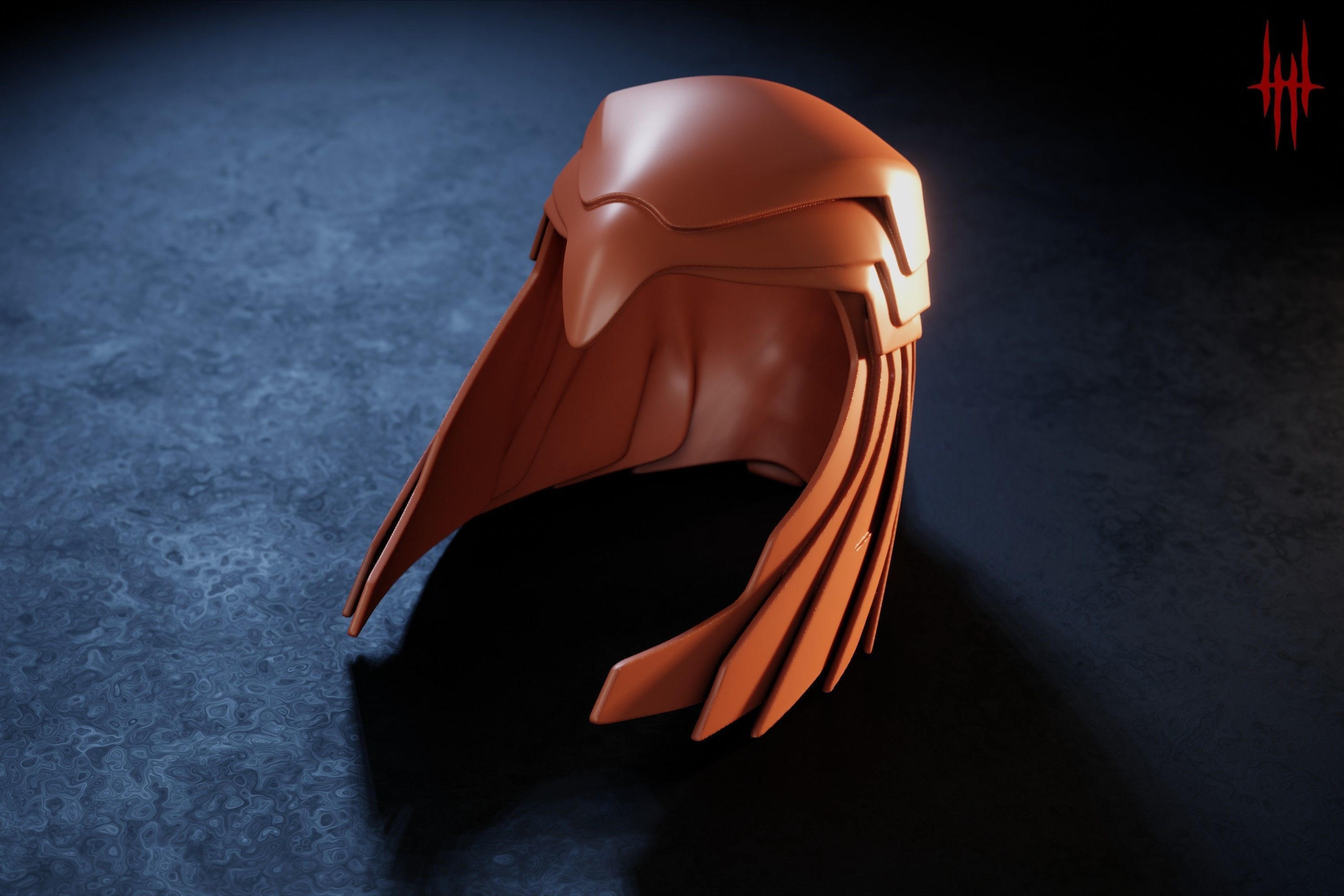 Asteria Golden Armor Helm inspired by Wonder Woman 84 3D print model_2