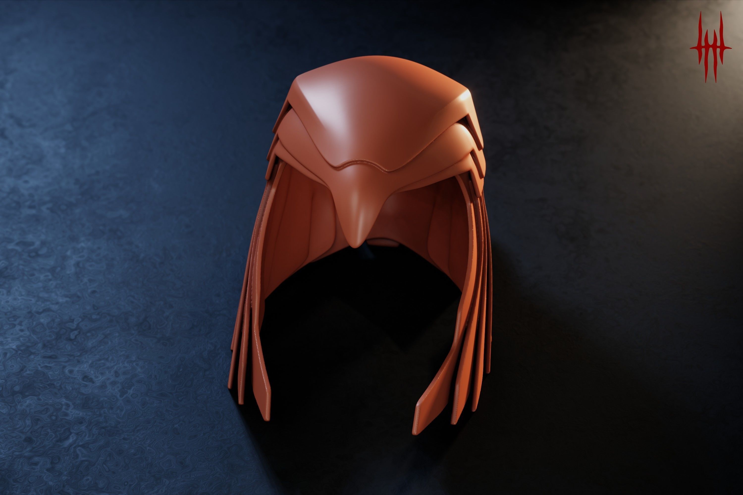 Asteria Golden Armor Helm inspired by Wonder Woman 84 3D print model_7