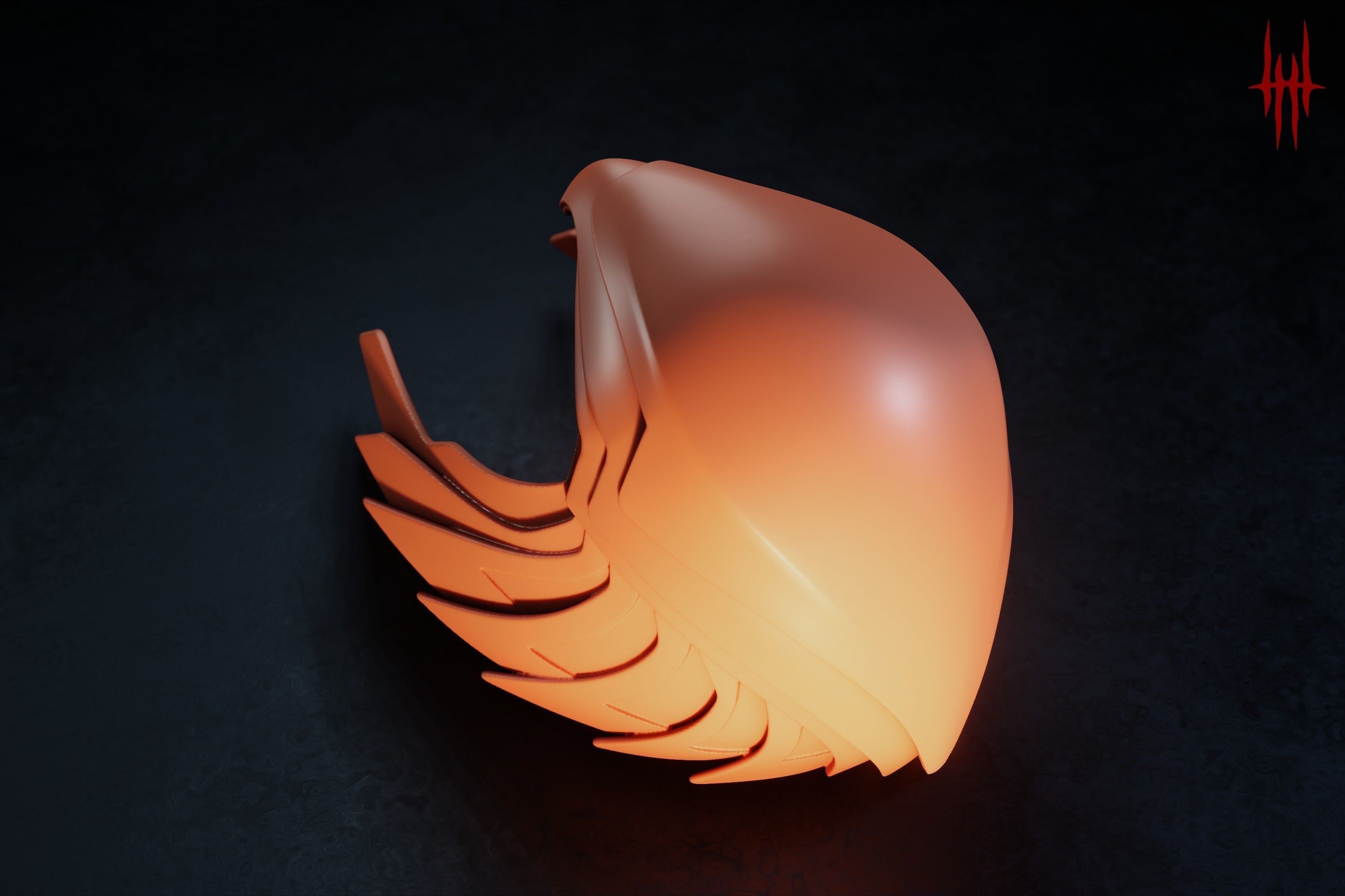 Asteria Golden Armor Helm inspired by Wonder Woman 84 3D print model_11