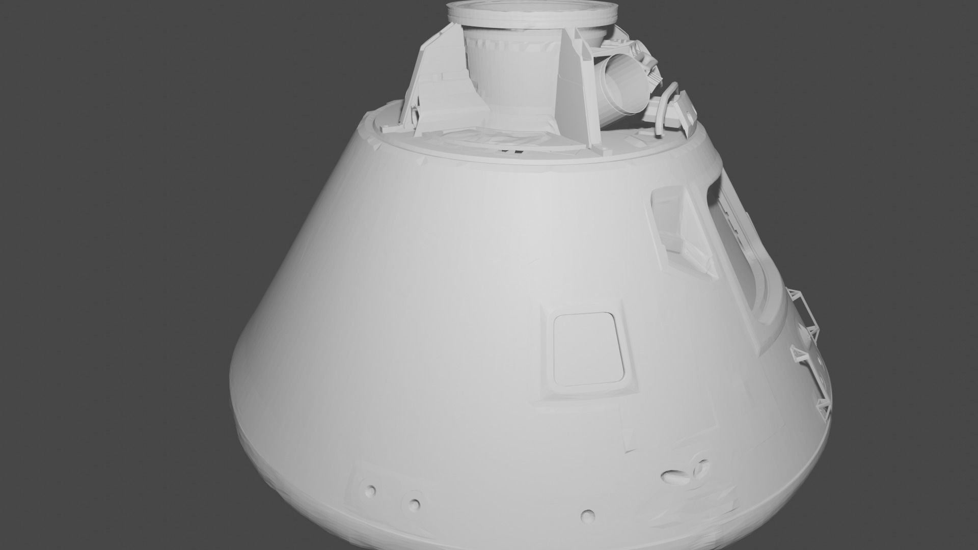 Apollo 11 Command Module Free 3D model_8