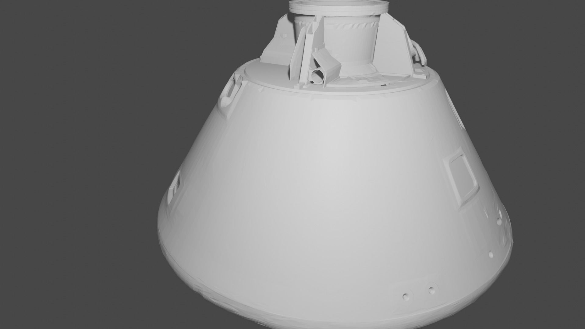 Apollo 11 Command Module Free 3D model_7