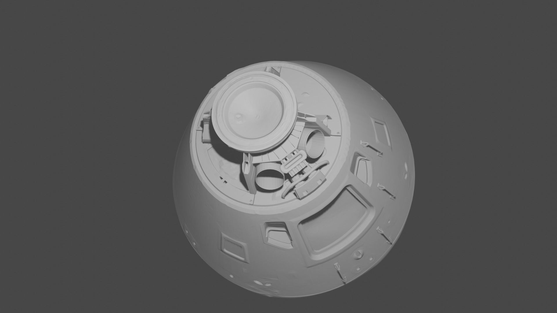 Apollo 11 Command Module Free 3D model_1