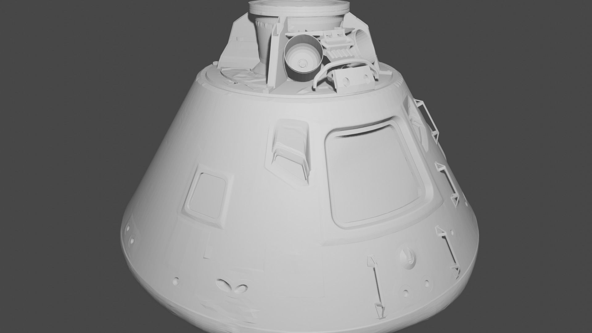 Apollo 11 Command Module Free 3D model_9