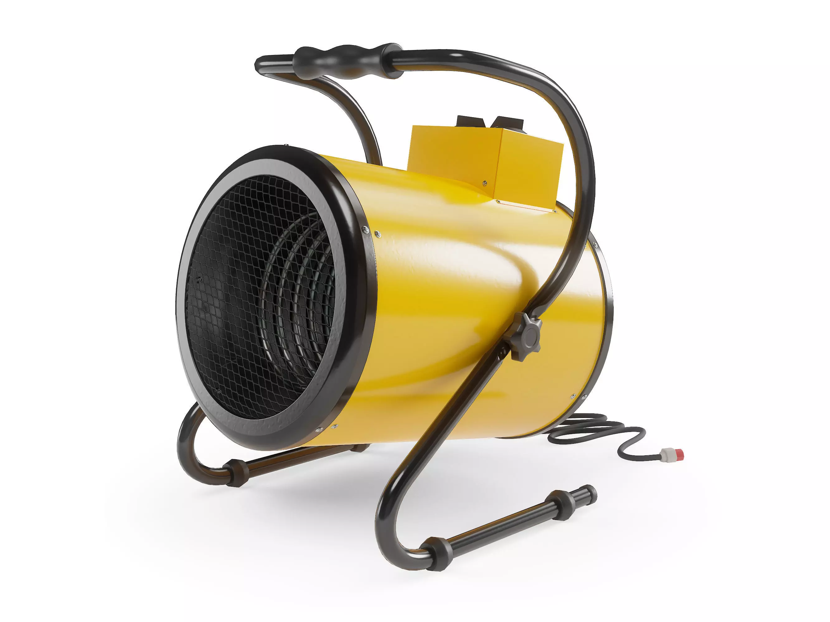Electric Industrial Space Heater Workshop Warmer Air Heater Low-poly 3D model_0