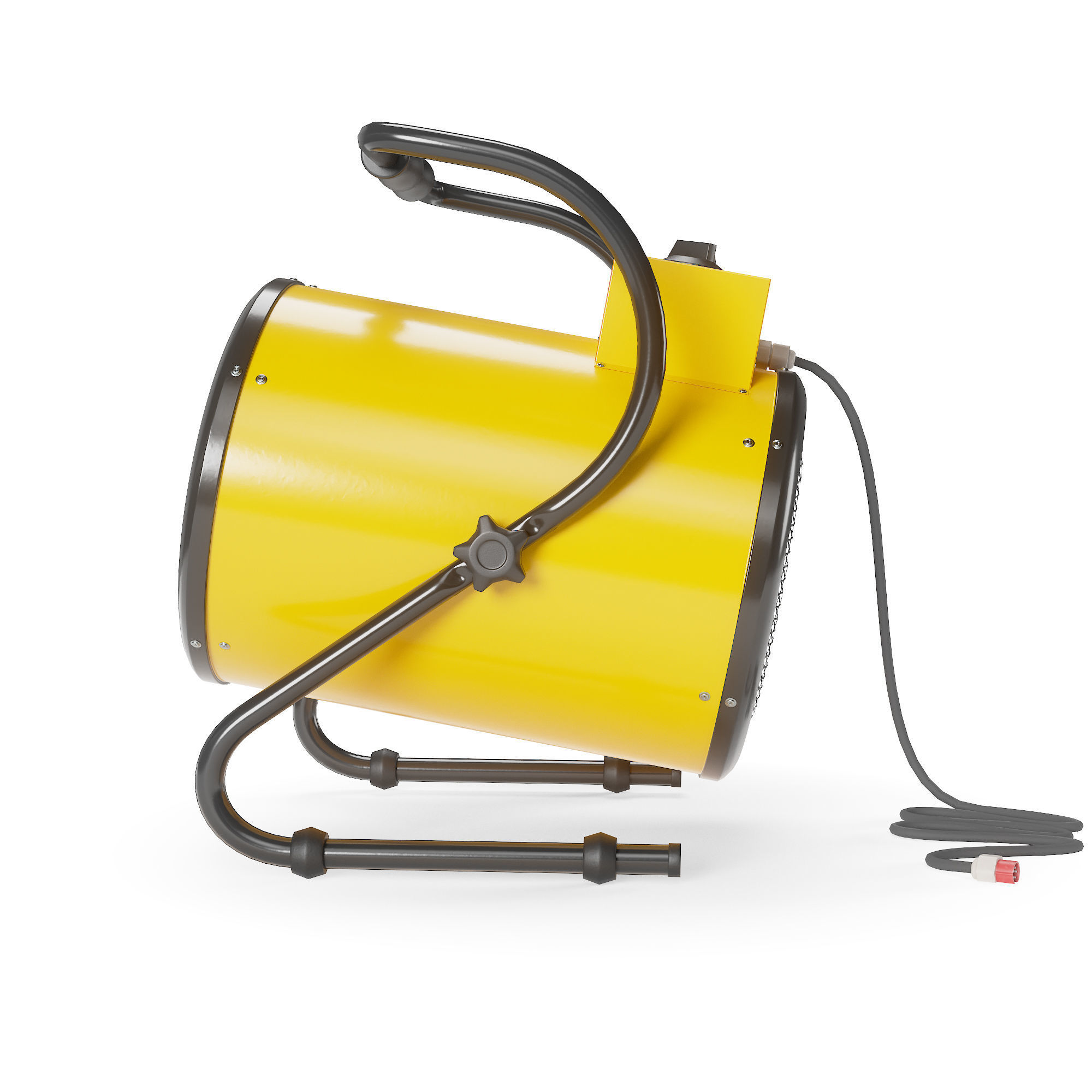 Electric Industrial Space Heater Workshop Warmer Air Heater Low-poly 3D model_6