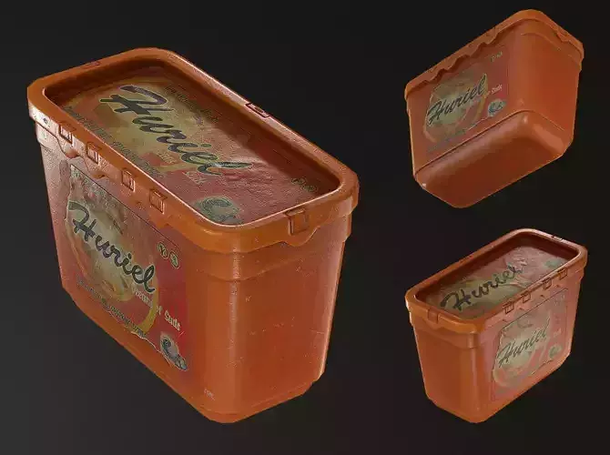 washing powder Low-poly 3D model