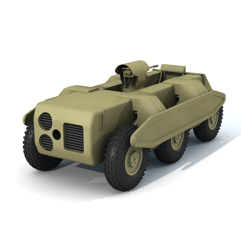 Robot Sci Fi Tank 3D model_1