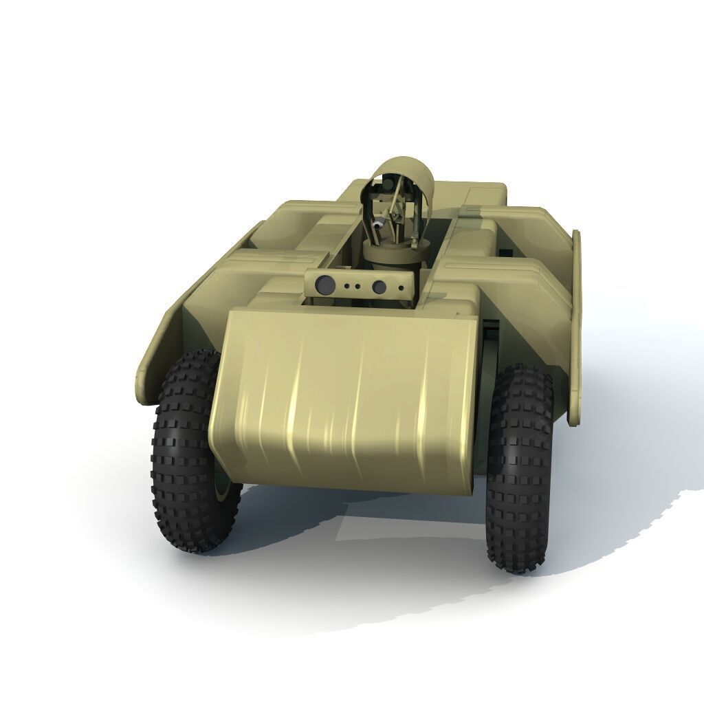 Robot Sci Fi Tank 3D model_4
