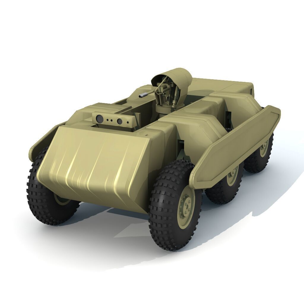 Robot Sci Fi Tank 3D model_5