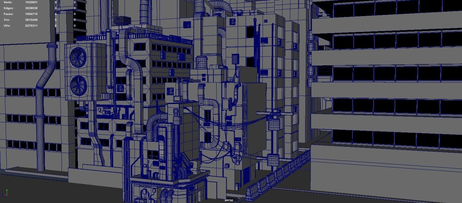 Cyberpunk city Free 3D model_13