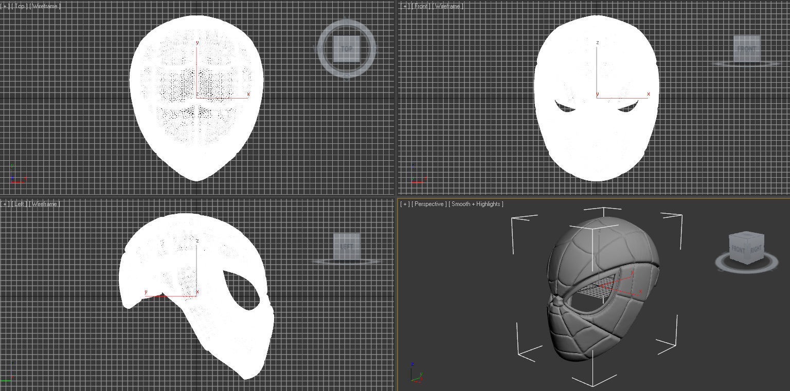 Spider-Man MK1 Mask Helmet COSPLAY 3D print model_5