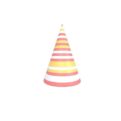 Birthday Hat v1 001 Low-poly 3D model
