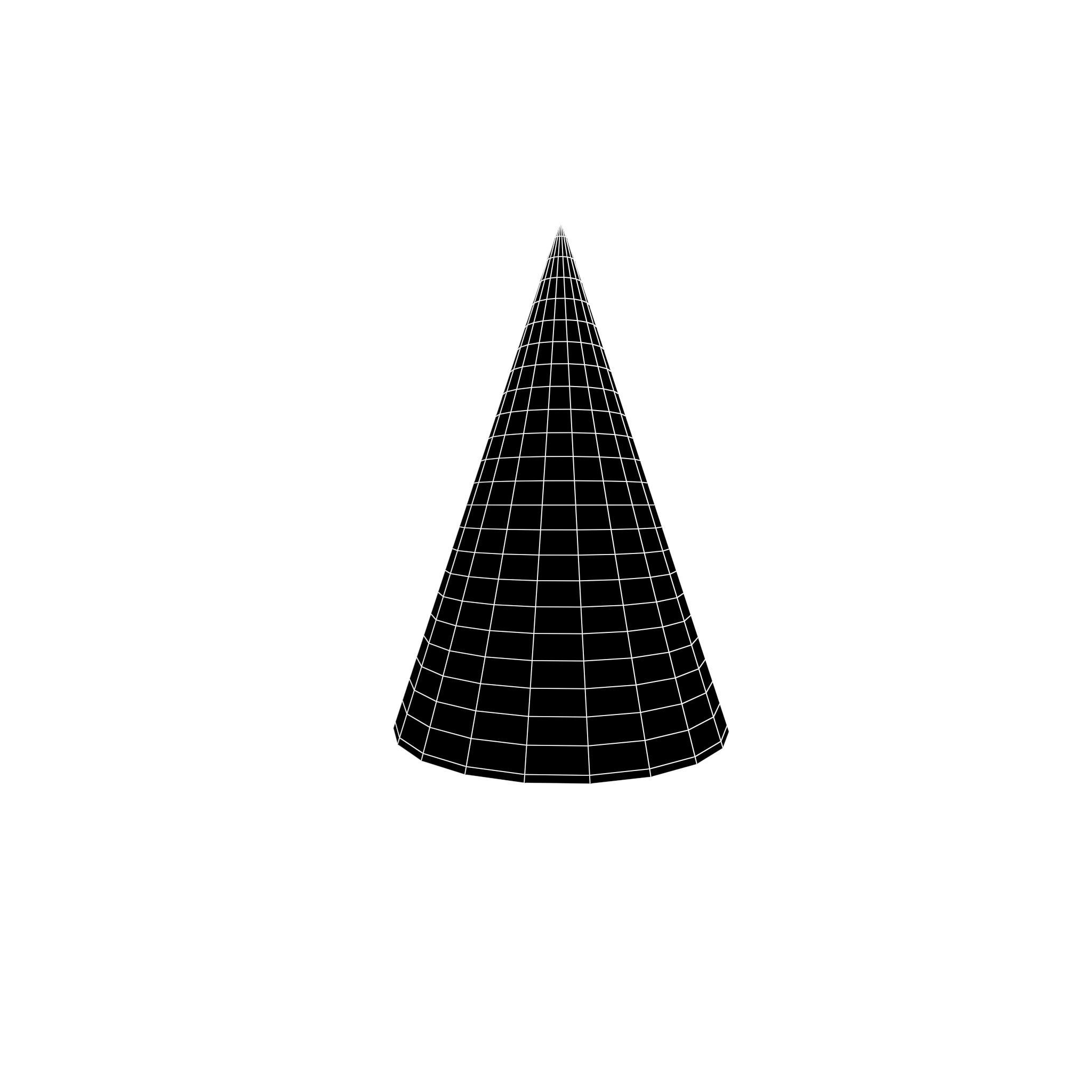 Birthday Hat v1 002 Low-poly 3D model_5