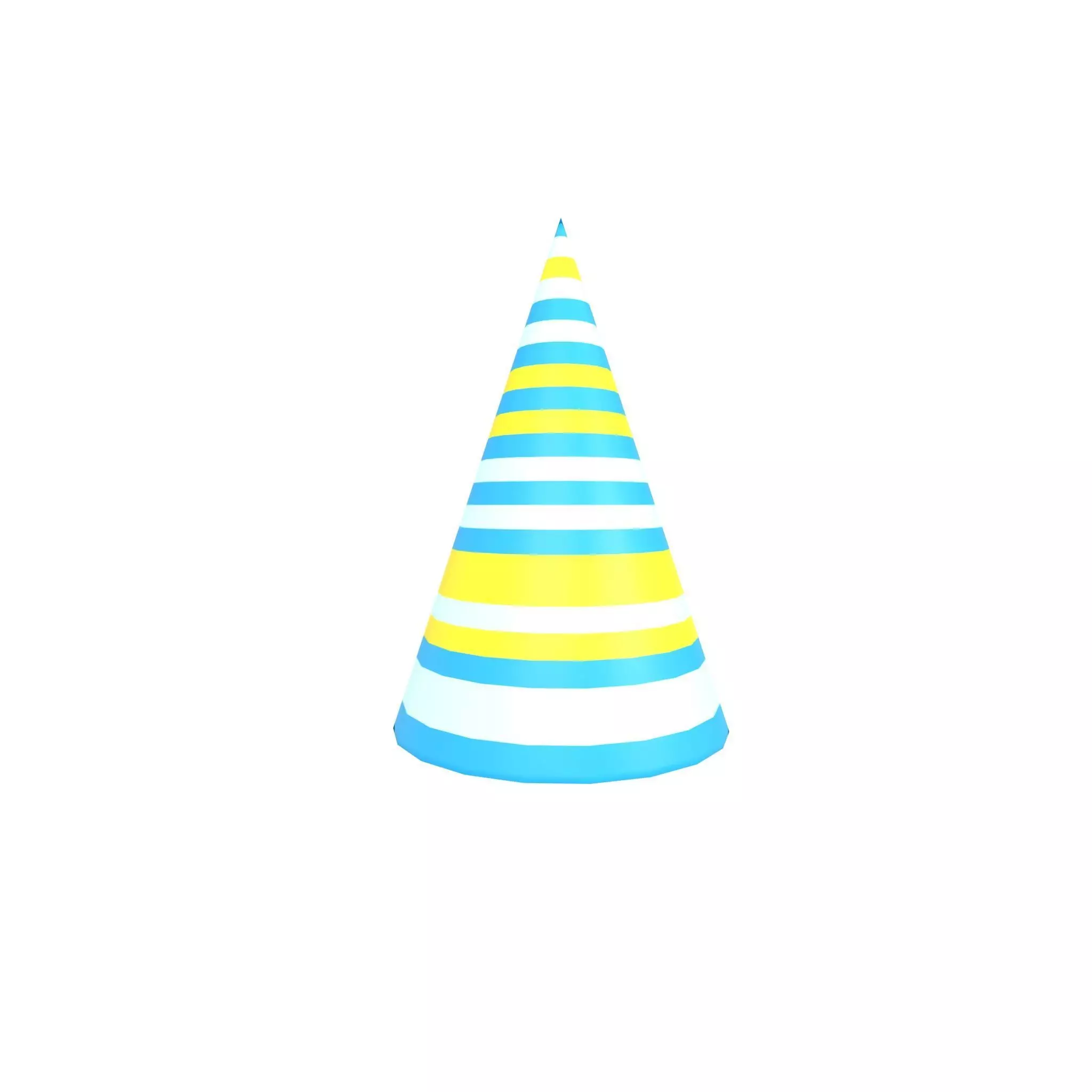 Birthday Hat v1 002 Low-poly 3D model_0