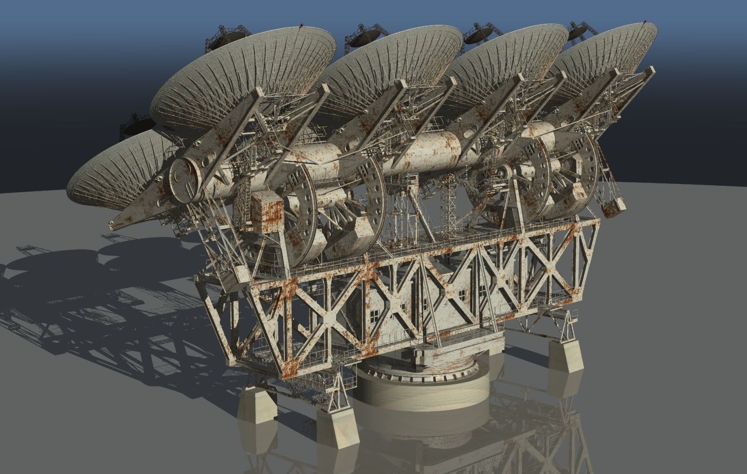 deep space communications and planetary radar Pulton 3D model_2