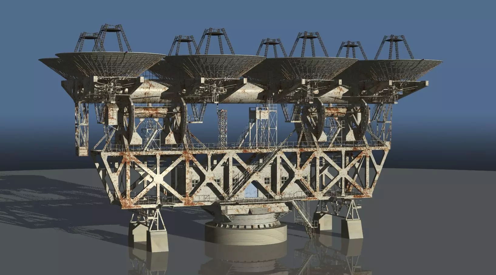 deep space communications and planetary radar Pulton 3D model_0