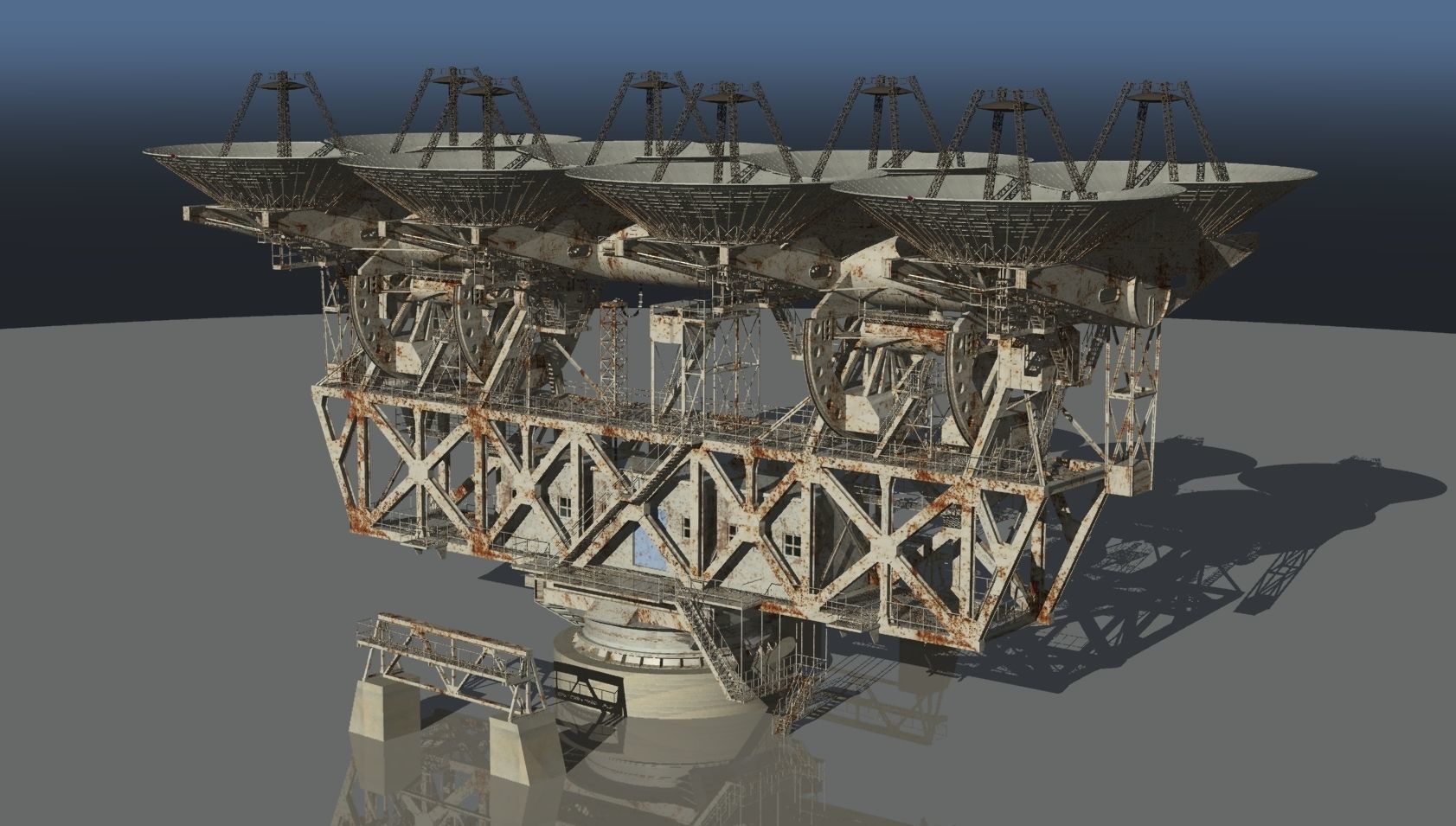 deep space communications and planetary radar Pulton 3D model_3