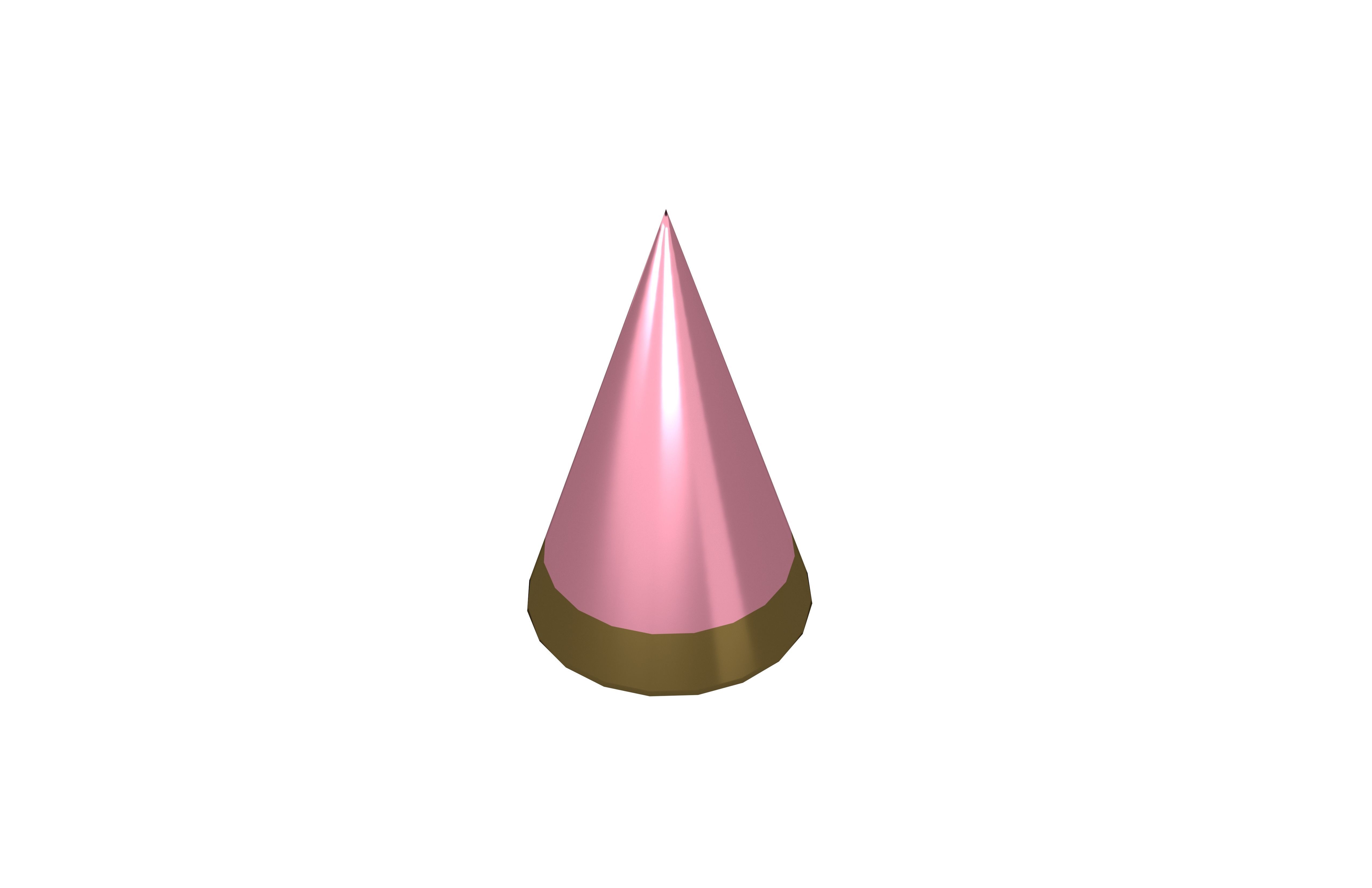 Birthday Hat v1 014 Low-poly 3D model_3