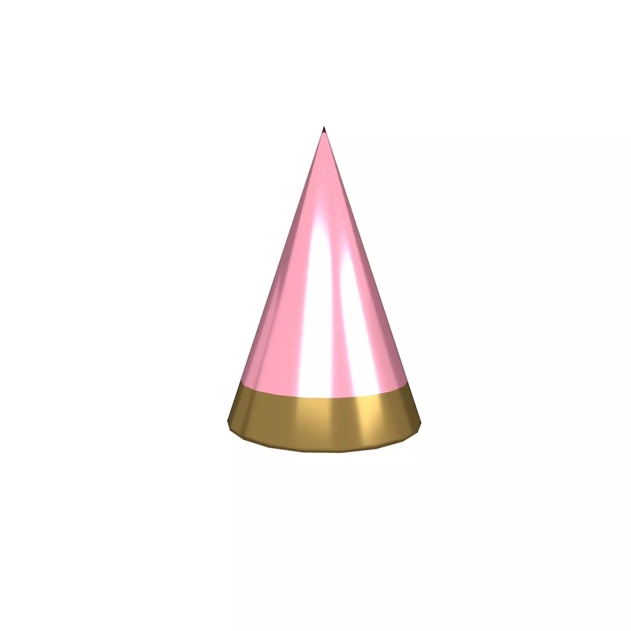 Birthday Hat v1 014 Low-poly 3D model_0