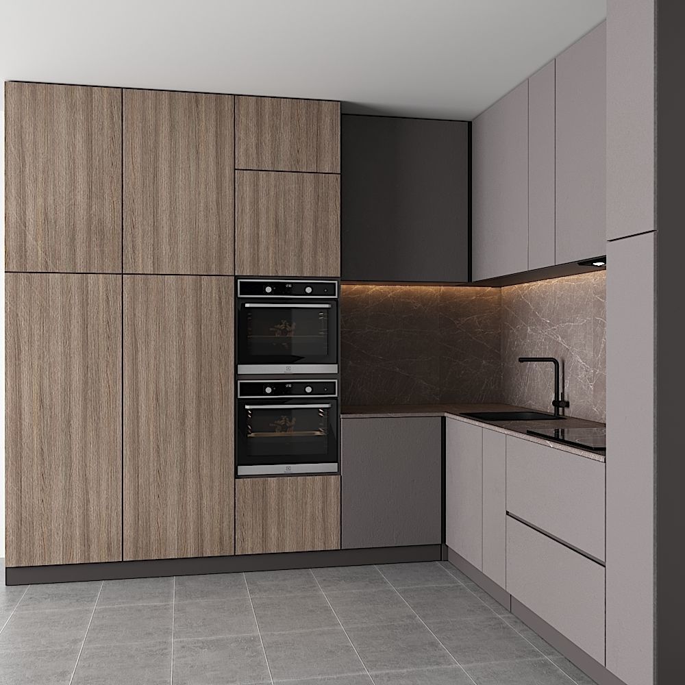 modern kitchen Free 3D model_2