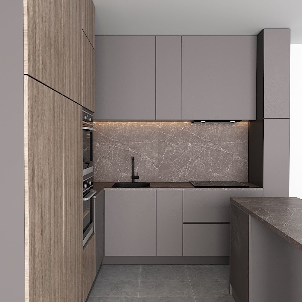 modern kitchen Free 3D model_1