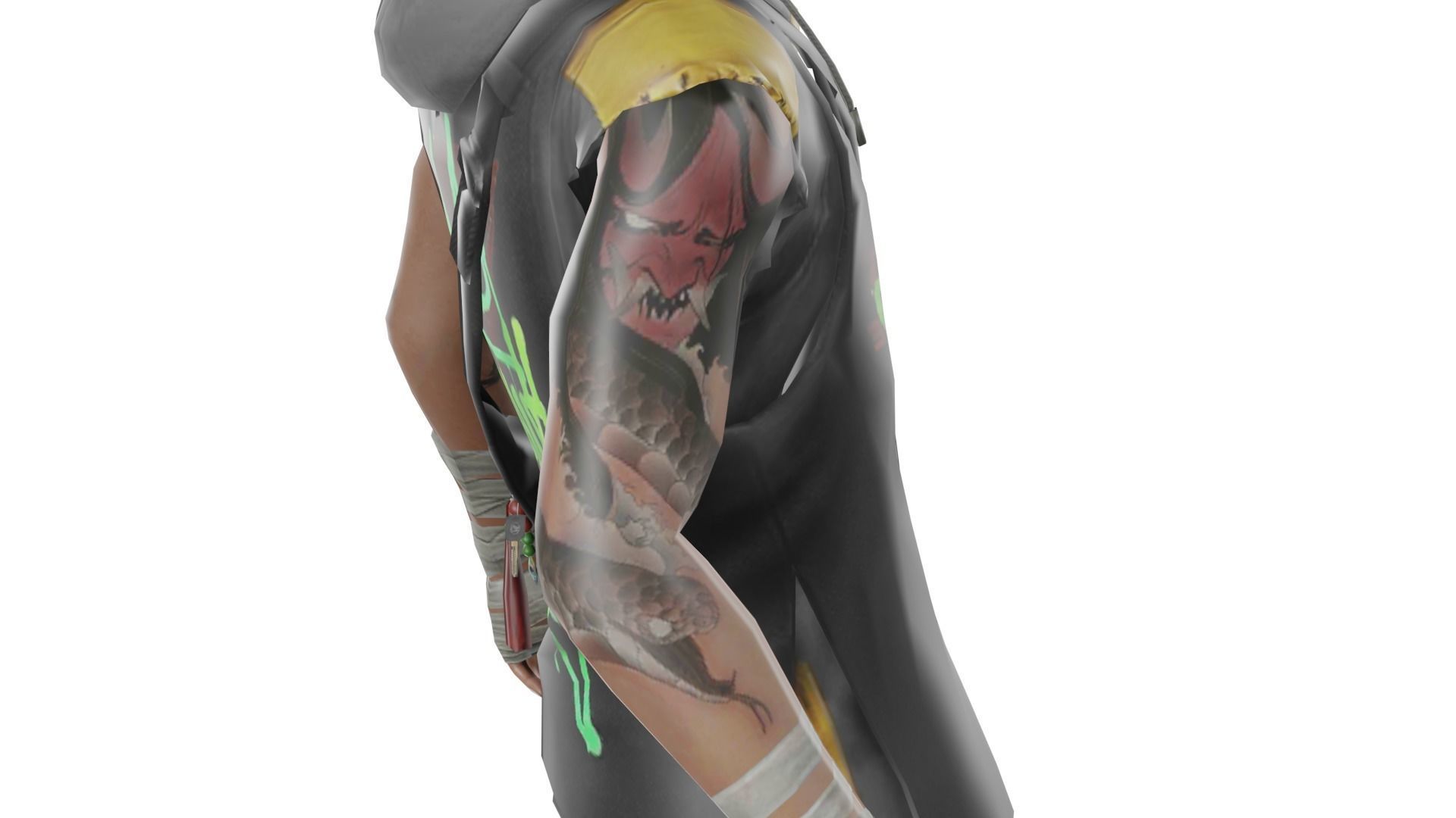 Shirou - Garena Free Fire 3D Character - Blender and all Formats 3D model_4