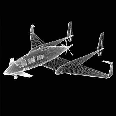 SciFi Future General Aviation 3D model_6