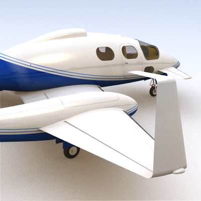 SciFi Future General Aviation 3D model_5