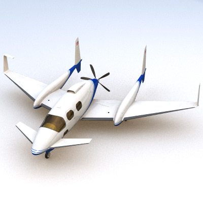 SciFi Future General Aviation 3D model_9