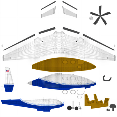 SciFi Future General Aviation 3D model_1